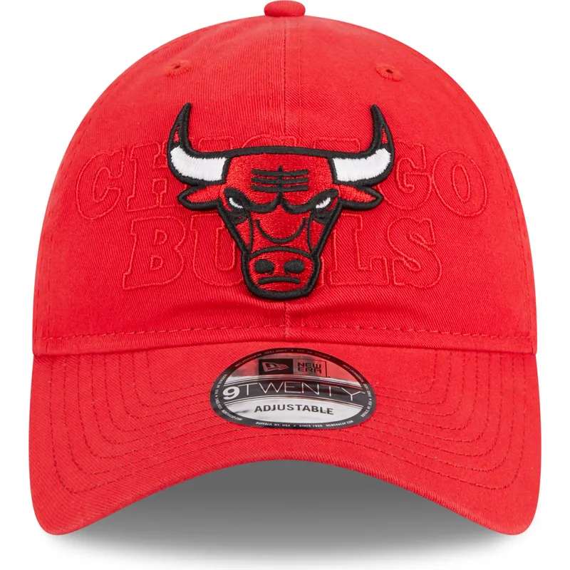 kepure-islenkta-raudona-reguliuojamas-9twenty-draft-edition-2023-chicago-bulls-nba-new-era