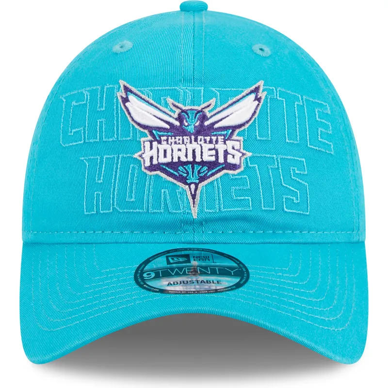 niebieska-regulowana-czapka-z-zakrzywionym-daszkiem-9twenty-draft-edition-2023-charlotte-hornets-nba-new-era