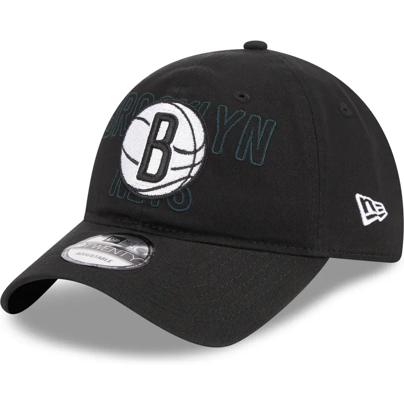 cap-islenkta-black-adjustable-strap-9twenty-draft-edition-2023-brooklyn-nets-nba-new-era