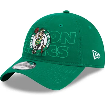 Cap išlenkta green adjustable strap 9TWENTY Draft Edition 2023 Boston Celtics NBA New Era