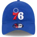 kepure-islenkta-melyna-reguliuojamas-9twenty-draft-edition-2023-philadelphia-76ers-nba-new-era