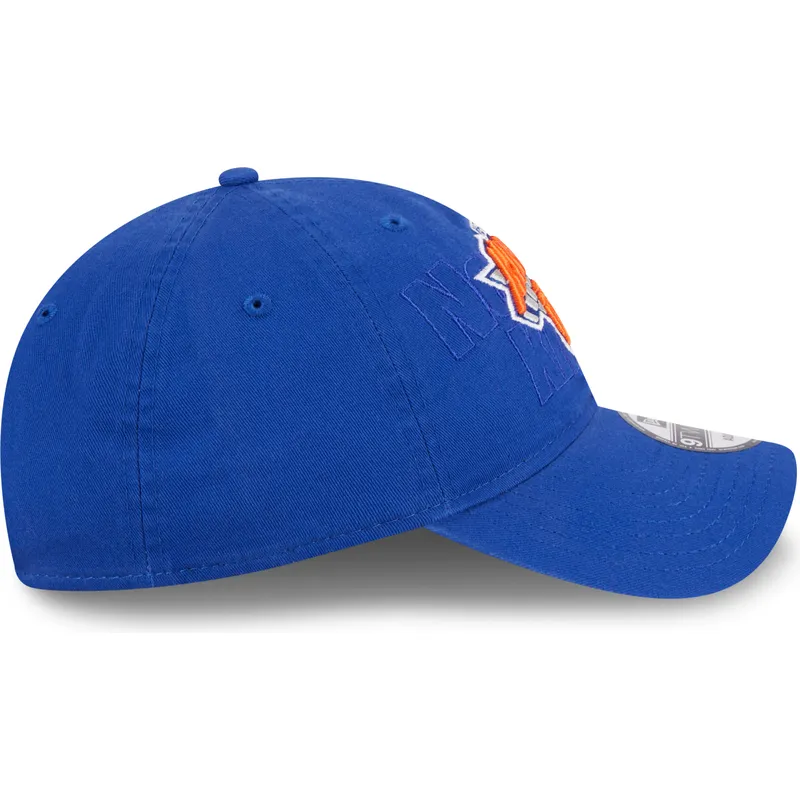 kepure-islenkta-melyna-reguliuojamas-9twenty-draft-edition-2023-new-york-knicks-nba-new-era