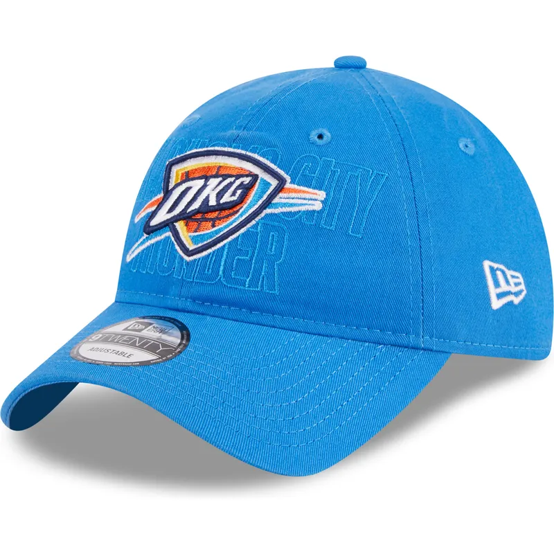 kepure-islenkta-melyna-reguliuojamas-9twenty-draft-edition-2023-oklahoma-city-thunder-nba-new-era