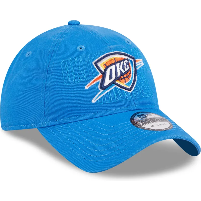 kepure-islenkta-melyna-reguliuojamas-9twenty-draft-edition-2023-oklahoma-city-thunder-nba-new-era