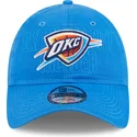 kepure-islenkta-melyna-reguliuojamas-9twenty-draft-edition-2023-oklahoma-city-thunder-nba-new-era