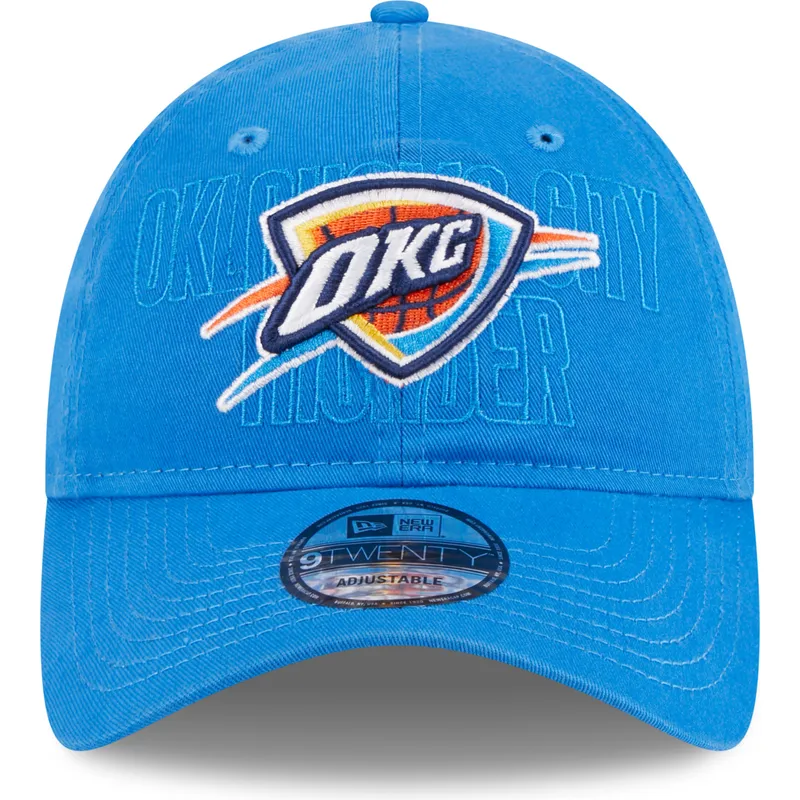 kepure-islenkta-melyna-reguliuojamas-9twenty-draft-edition-2023-oklahoma-city-thunder-nba-new-era