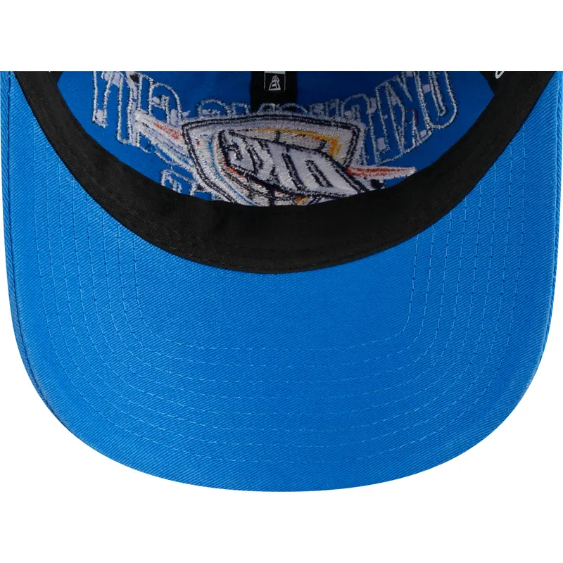 kepure-islenkta-melyna-reguliuojamas-9twenty-draft-edition-2023-oklahoma-city-thunder-nba-new-era