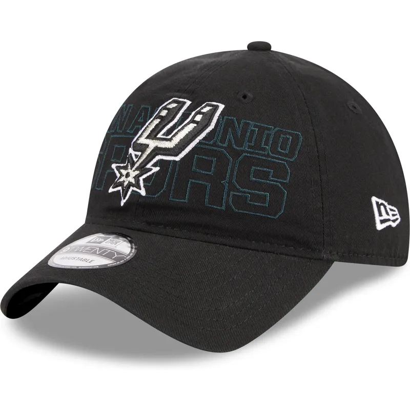 cap-islenkta-black-adjustable-strap-9twenty-draft-edition-2023-san-antonio-spurs-nba-new-era