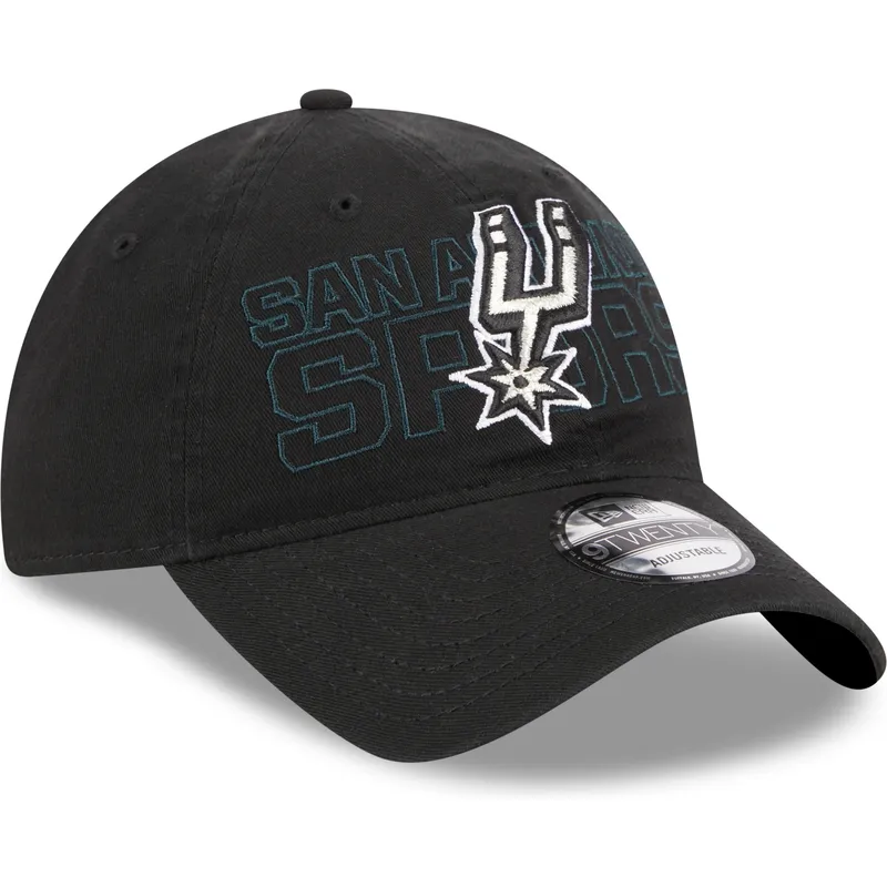 cap-islenkta-black-adjustable-strap-9twenty-draft-edition-2023-san-antonio-spurs-nba-new-era