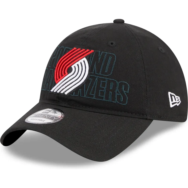 cap-islenkta-black-adjustable-strap-9twenty-draft-edition-2023-portland-trail-blazers-nba-new-era
