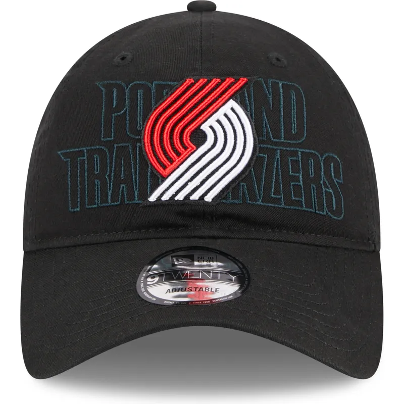 cap-islenkta-black-adjustable-strap-9twenty-draft-edition-2023-portland-trail-blazers-nba-new-era