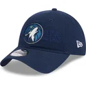 kepure-islenkta-tamsiai-melyna-reguliuojamas-9twenty-draft-edition-2023-minnesota-timberwolves-nba-new-era