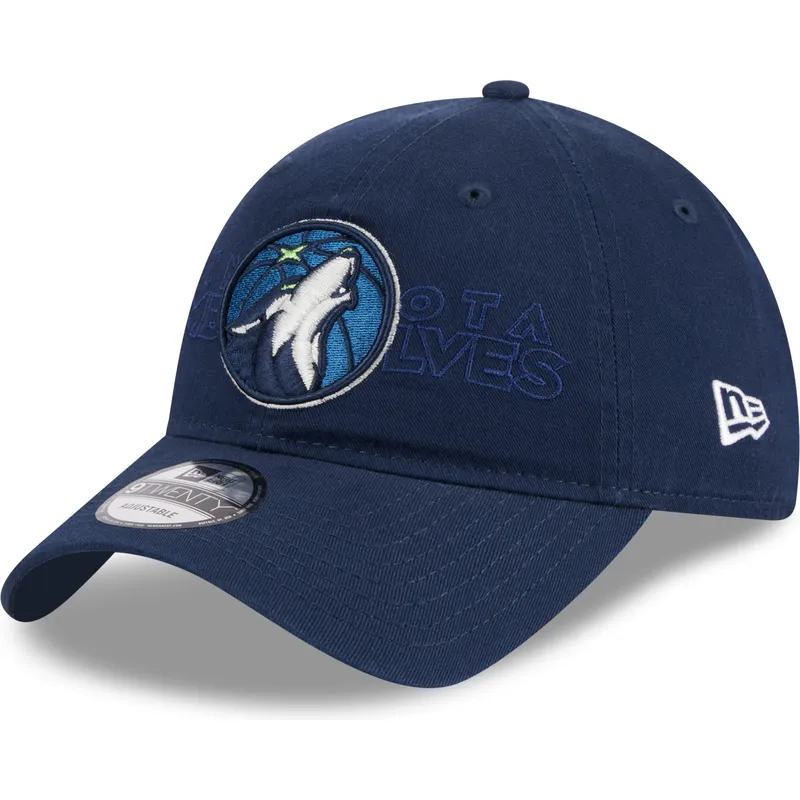 granatowa-zakrzywiona-czapka-z-regulacja-9twenty-draft-edition-2023-minnesota-timberwolves-nba-new-era