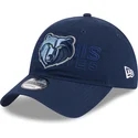 kepure-islenkta-tamsiai-melyna-reguliuojamas-9twenty-draft-edition-2023-memphis-grizzlies-nba-new-era