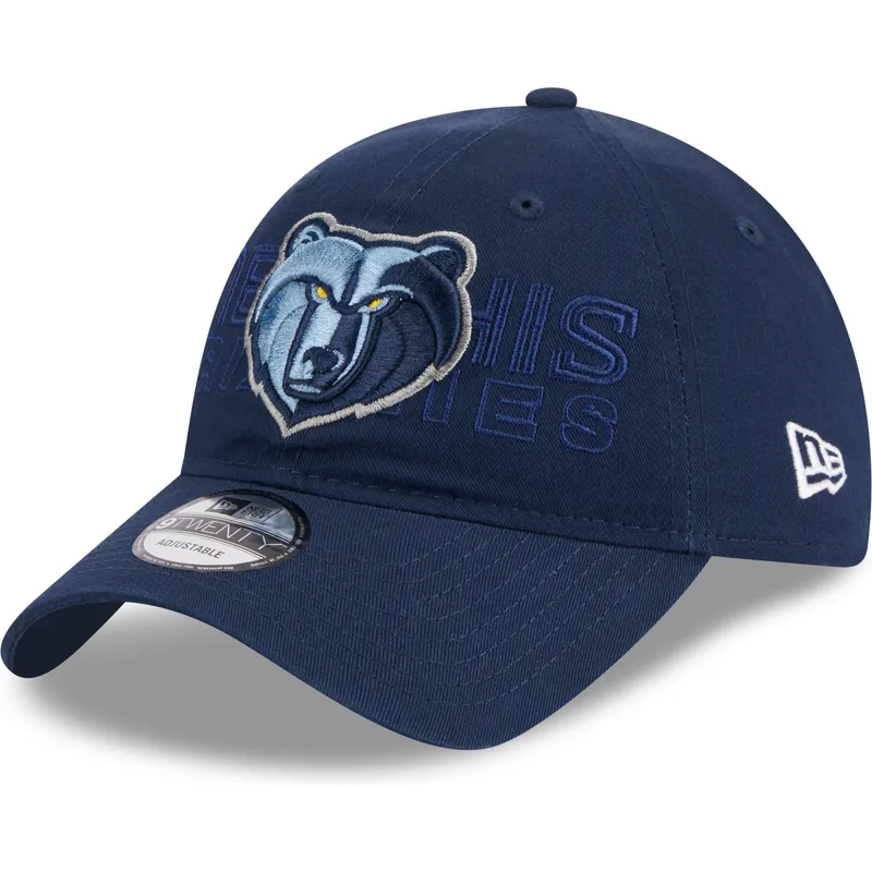 kepure-islenkta-tamsiai-melyna-reguliuojamas-9twenty-draft-edition-2023-memphis-grizzlies-nba-new-era
