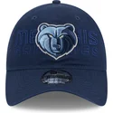 kepure-islenkta-tamsiai-melyna-reguliuojamas-9twenty-draft-edition-2023-memphis-grizzlies-nba-new-era