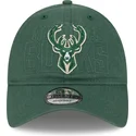 kepure-islenkta-zalia-reguliuojamas-9twenty-draft-edition-2023-milwaukee-bucks-nba-new-era