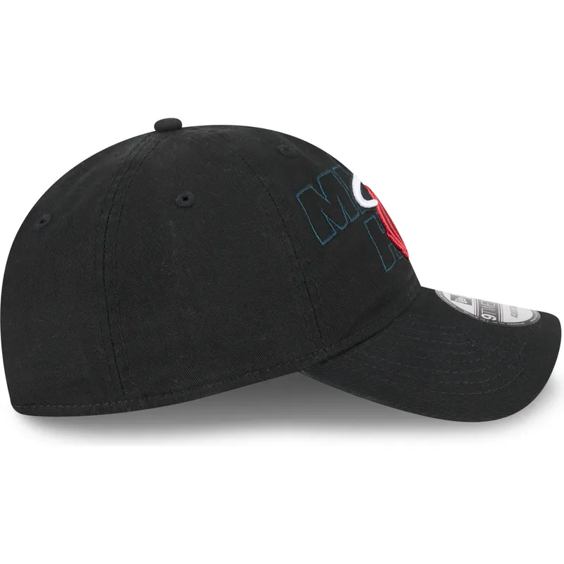 cap-islenkta-black-adjustable-strap-9twenty-draft-edition-2023-miami-heat-nba-new-era