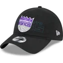 kepure-islenkta-juoda-reguliuojamas-9twenty-draft-edition-2023-sacramento-kings-nba-new-era
