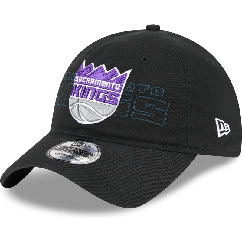 kepure-islenkta-juoda-reguliuojamas-9twenty-draft-edition-2023-sacramento-kings-nba-new-era