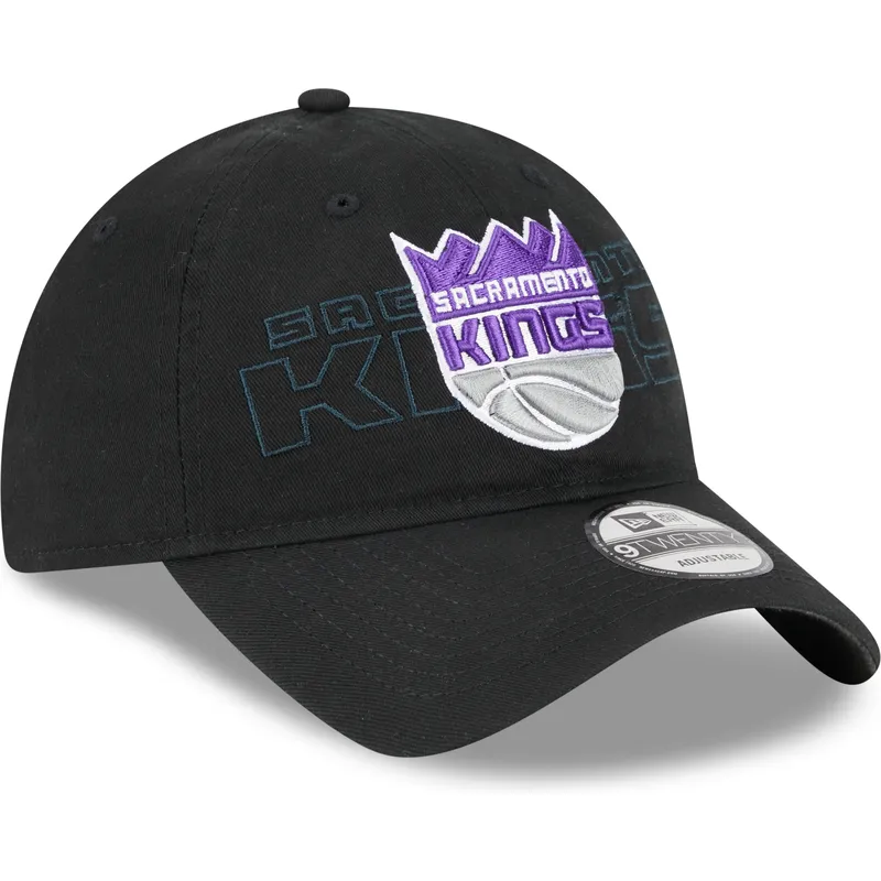 kepure-islenkta-juoda-reguliuojamas-9twenty-draft-edition-2023-sacramento-kings-nba-new-era