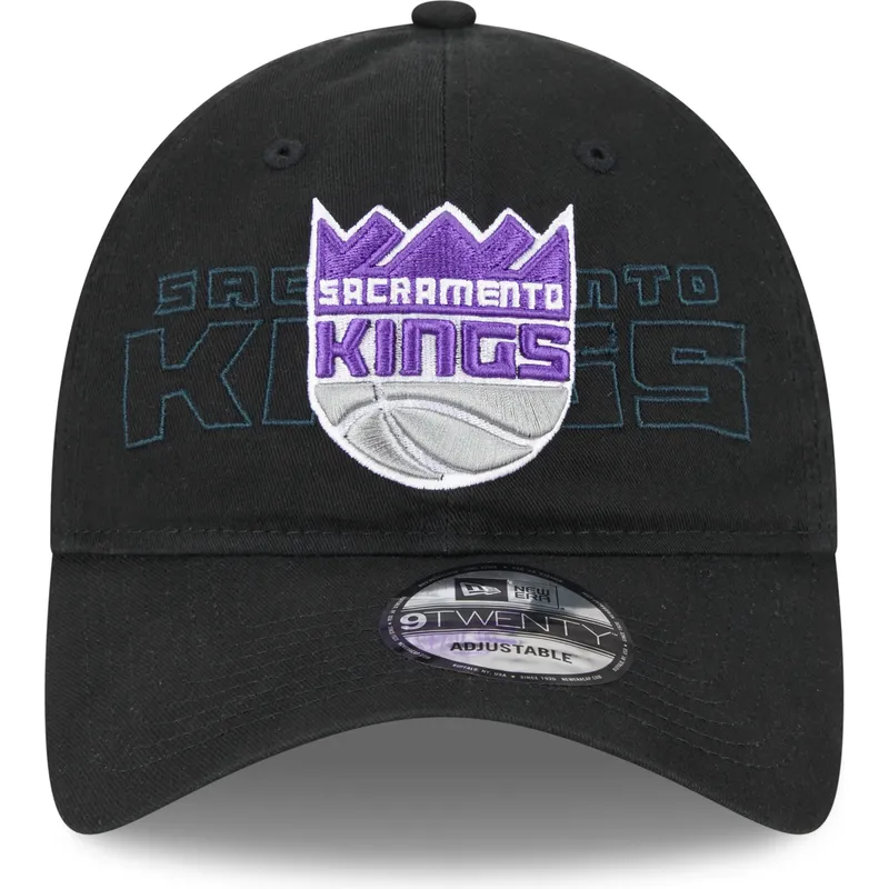 kepure-islenkta-juoda-reguliuojamas-9twenty-draft-edition-2023-sacramento-kings-nba-new-era