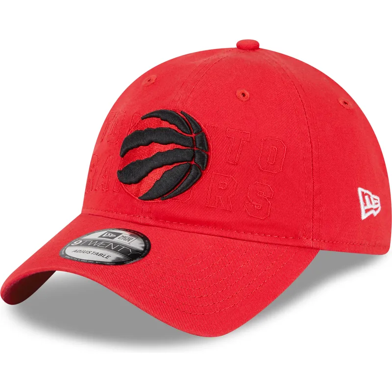 cap-islenkta-red-adjustable-strap-9twenty-draft-edition-2023-toronto-raptors-nba-new-era