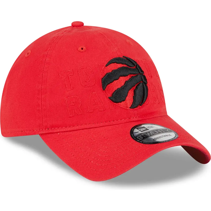 cap-islenkta-red-adjustable-strap-9twenty-draft-edition-2023-toronto-raptors-nba-new-era