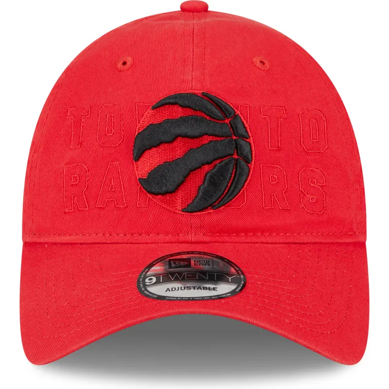 cap-islenkta-red-adjustable-strap-9twenty-draft-edition-2023-toronto-raptors-nba-new-era