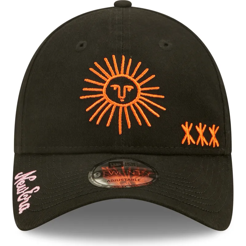 kepure-islenkta-juoda-reguliuojamas-9twenty-washed-graphic-new-era