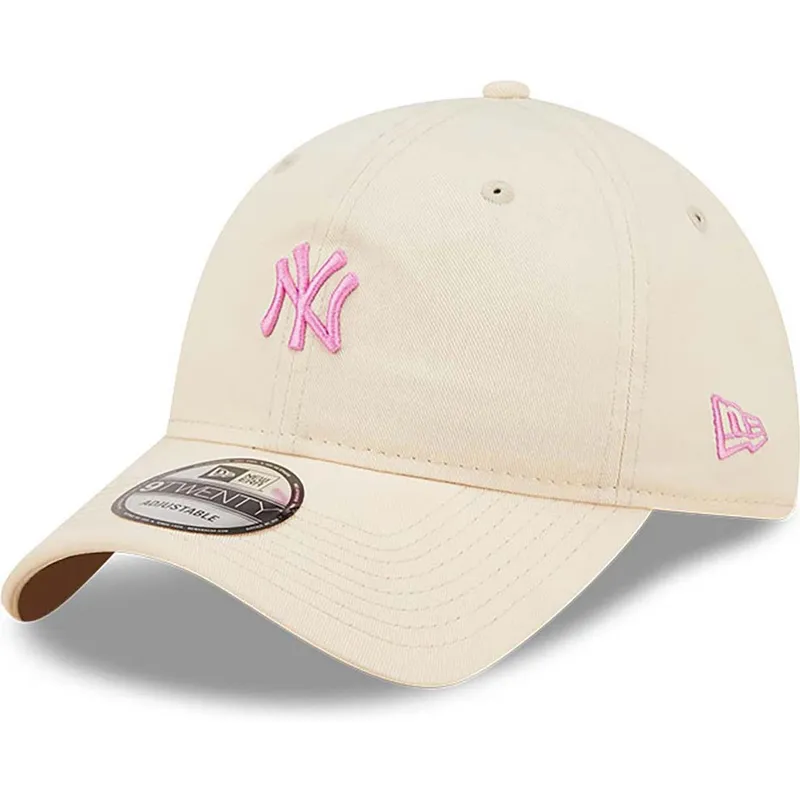 cap-islenkta-pink-adjustable-strap-claro-9twenty-mini-new-york-yankees-mlb-new-era cap-islenkta-pink-adjustable-strap-claro-9twenty-mini-new-york-yankees-mlb-new-era