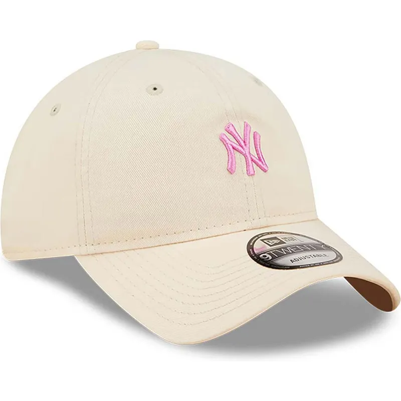 cap-islenkta-pink-adjustable-strap-claro-9twenty-mini-new-york-yankees-mlb-new-era cap-islenkta-pink-adjustable-strap-claro-9twenty-mini-new-york-yankees-mlb-new-era