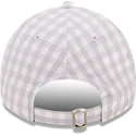 kepure-islenkta-violetine-reguliuojama-juostele-claro-9twenty-gingham-new-york-yankees-mlb-new-era