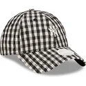 kepure-islenkta-juoda-reguliuojamas-9twenty-gingham-new-york-yankees-mlb-new-era