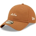 czapka-z-zakrzywionym-daszkiem-brazowa-regulowana-9twenty-linen-od-new-era