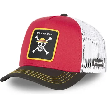 Kepurė išlenkta vilkikas raudona snapback , Straw Hat Pirates ONE2 One Piece Šiaudinės skrybėlės piratai One Piece Capslab