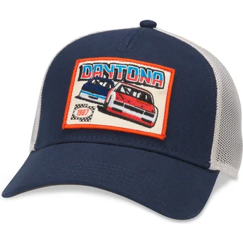 Kepurė išlenkta vilkikas tamsiai mėlyna snapback Daytona International Speedway Valin American Needle
