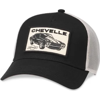Καπέλο φορτηγού μαύρο και άσπρο snapback Chevelle από Chevrolet Valin της American Needle
