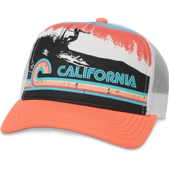 Kepurė išlenkta vilkikas oranžinė snapback California Riptide Valin American Needle