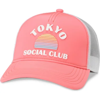 Kepurė išlenkta vilkikas rožinė snapback Tokyo Social Club Riptide Valin American Needle