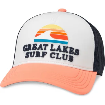 Kepurė išlenkta vilkikas įvairiaspalvis snapback , Great Lakes Surf Club Riptide Valin American Needle