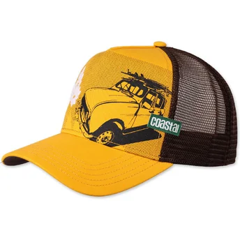 Czapka trucker żółta New "B" HFT od Coastal