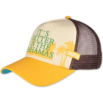 Kepurė išlenkta vilkikas geltona snapback It’s Better In The Bahamas HFT Coastal