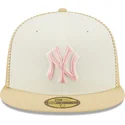 kepure-plokscia-smelio-priglundanti-rosa-59fifty-seam-stitch-new-york-yankees-mlb-new-era