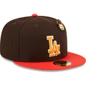 cap-plokscia-brown-ajustada-59fifty-the-elements-fire-pin-los-angeles-dodgers-mlb-new-era