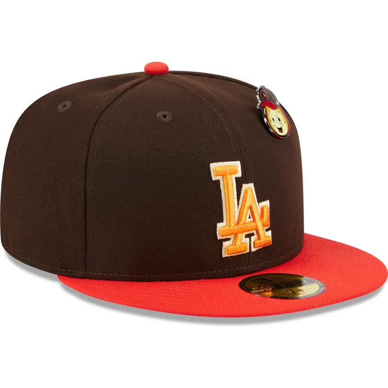 cap-plokscia-brown-ajustada-59fifty-the-elements-fire-pin-los-angeles-dodgers-mlb-new-era
