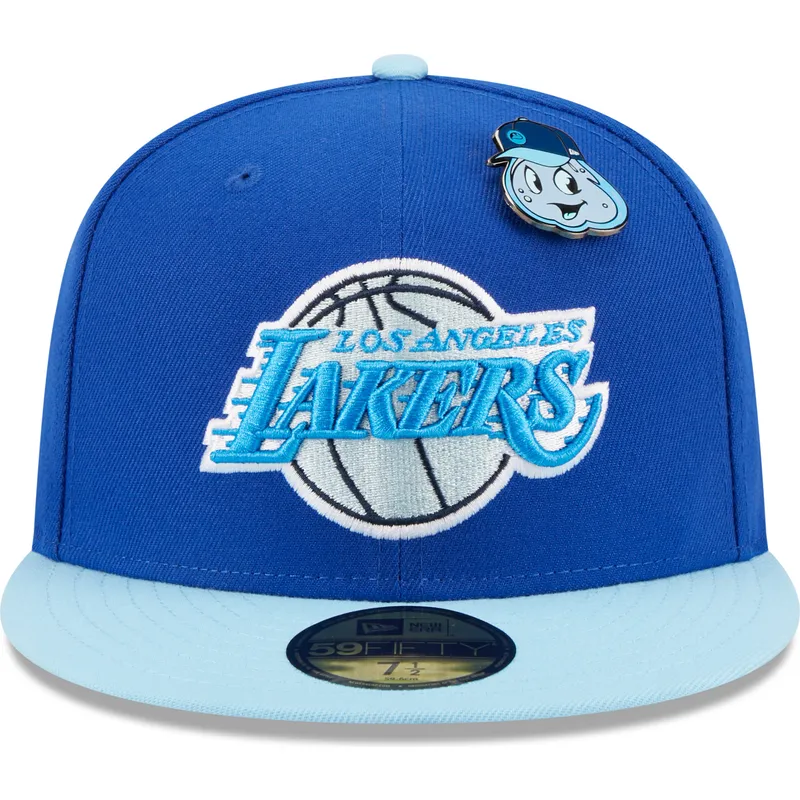 kepure-plokscia-melyna-priglundanti-59fifty-the-elements-water-pin-los-angeles-lakers-nba-new-era