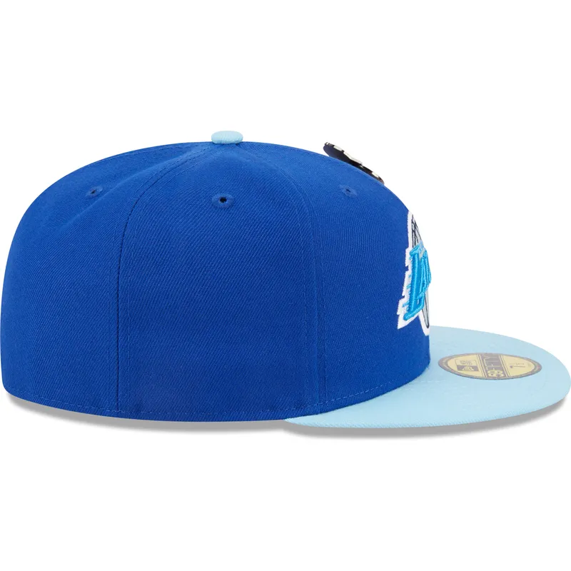 kepure-plokscia-melyna-priglundanti-59fifty-the-elements-water-pin-los-angeles-lakers-nba-new-era