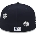 kepure-plokscia-tamsiai-melyna-priglundanti-59fifty-sunlight-pop-new-york-yankees-mlb-new-era