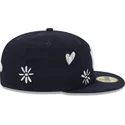 kepure-plokscia-tamsiai-melyna-priglundanti-59fifty-sunlight-pop-new-york-yankees-mlb-new-era